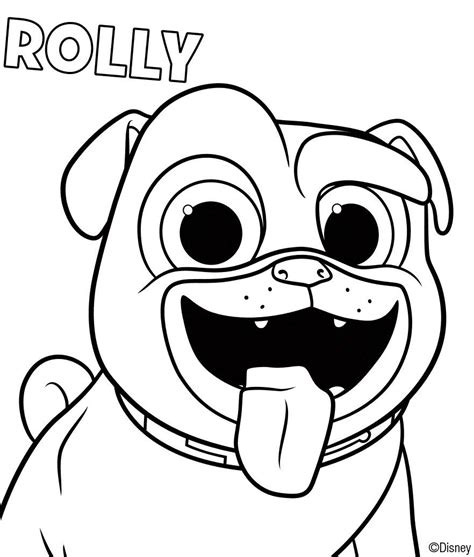 Puppy Dog Pals Coloring Sheets Rolly Puppy Coloring Pages Toy Story