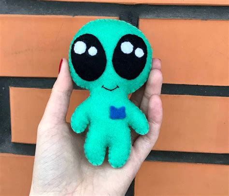 Alien Plush Toy Paranormal Plush Cute Green Baby Alien Toy For Etsy