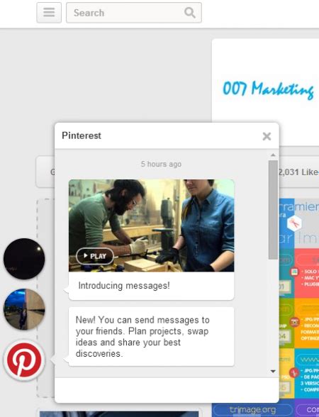 Once you have opened the pinterest app, click the bottom right icon to go to your profile. video_pinterest - luisMARAM