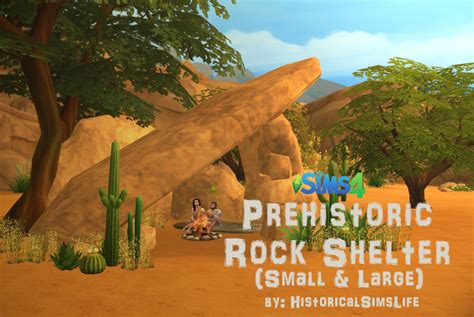 History Lovers Simblr Sims 4 Prehistoric Rock Shelter Since The Cc