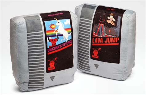 Nintendo Inspired Video Game Cartridge Pillow Set