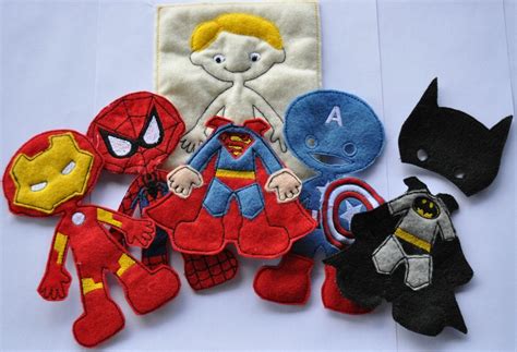 Machine Embroidery Files Superhero Paper Dolls Batman By Inahoop