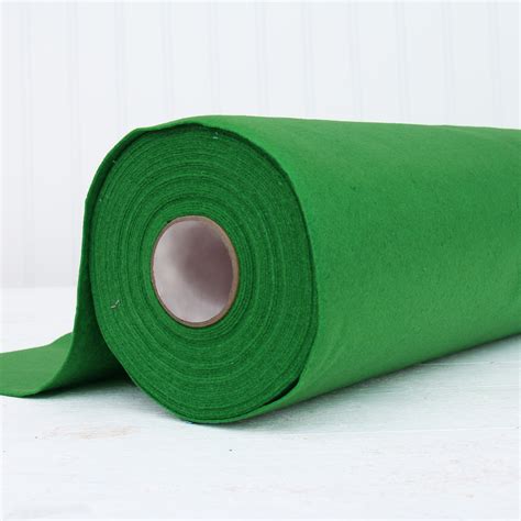 Green Felt By The Yard 36 Wide Soft Premium Felt Fabric