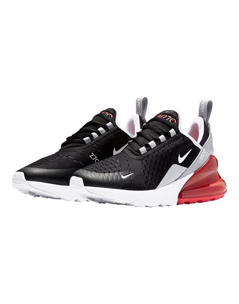 Kids Black And Red Nike Air Max 270 Life Style Sports