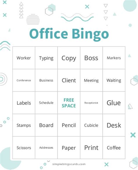 Printable Office Bingo