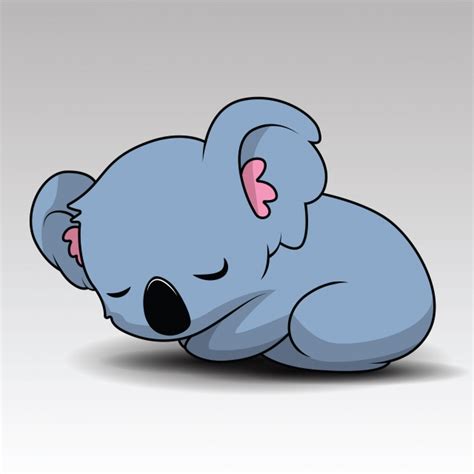 Kartun Koala Biru - Rahman Gambar