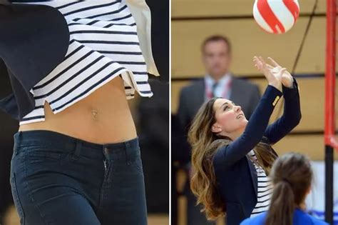 Secrets Of Kate Middletons Yummy Mummy Tummy Revealed After Volleyball Outing Mirror Online