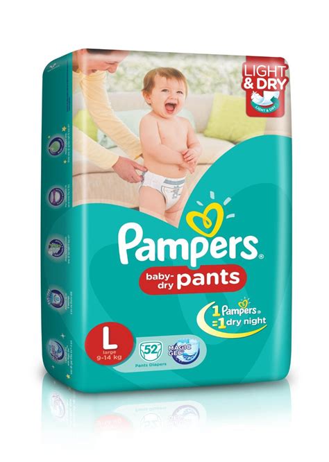 Pampers Large Size Diaper Pants 52 Count Baby Products