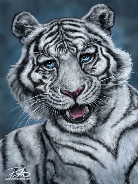 White Tiger Lamontagne Art