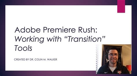 Apply transitions, and adjust transition duration and placement to blend abrupt cuts and make footage more engaging. Adobe Premiere Rush: Working with Transition Tools - YouTube