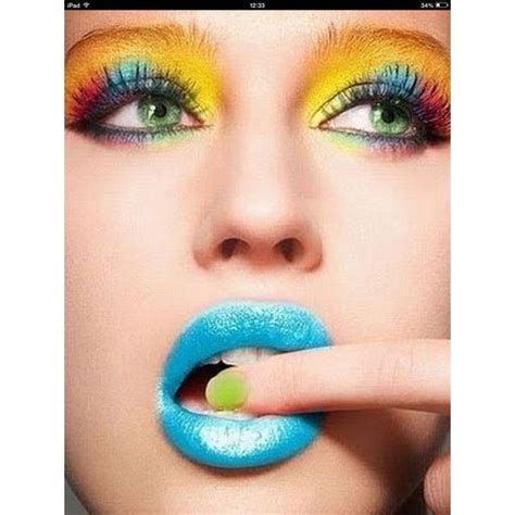 New Fashion Candy Colored Eye Makeup 2014 Liked On Polyvore Featuring