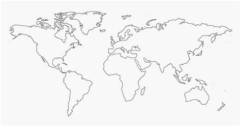 Transparent World Atlas Clipart Map Of The Entire World Without