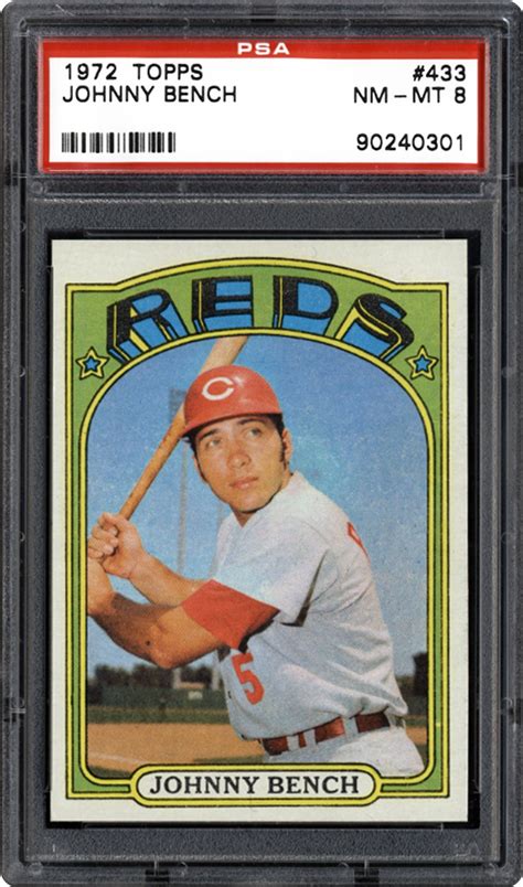 Playing card all century team #5c johnny bench. 1972 Topps Johnny Bench | PSA CardFacts™