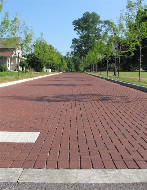 Permeable Clay Pavers Cost Less Than Asphalt Pine Hall Brick