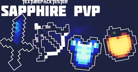Sapphire Blue 16x Fps Pvp Texture Pack Ios Android Minecraft Pe 1