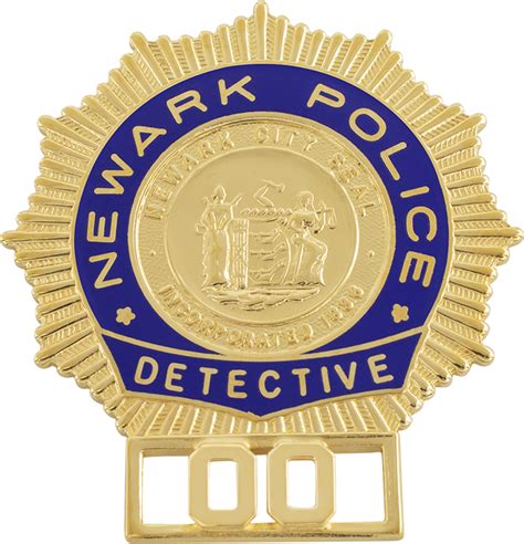 Newark Police Detective Badge And Wallet