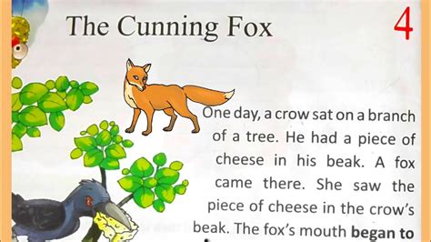 Fox And Crow Story In English।explanation Of Chapter 4 The Cunning Fox