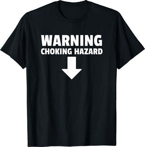 Amazon Com Warning Choking Hazard T Shirt Clothing Shoes Jewelry