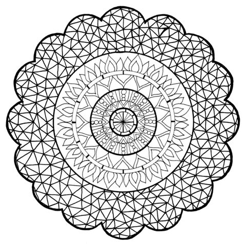Download Zen Mandala Flower - PDF Coloring Page | Coloring pages ...
