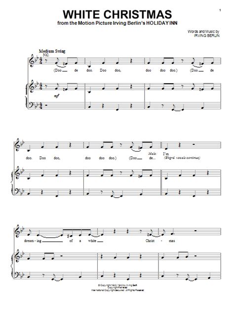 A christmas hymn is a religious song of praise, prayer or thanksgiving addressed to god on the occasion of christmas. White Christmas Sheet Music | Michael Bublé | Piano & Vocal