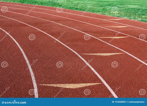 Track And Field Lanes Stock Photo Image 15450890