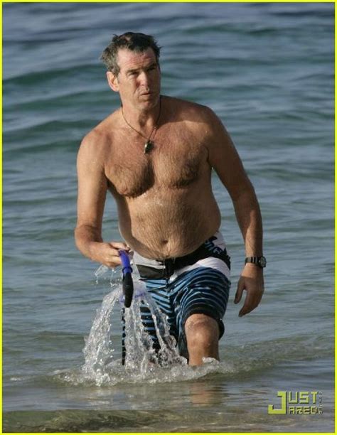 Pierce Brosnan Is Shirtless Wife In Bikini Photo Photos Just Jared Celebrity News
