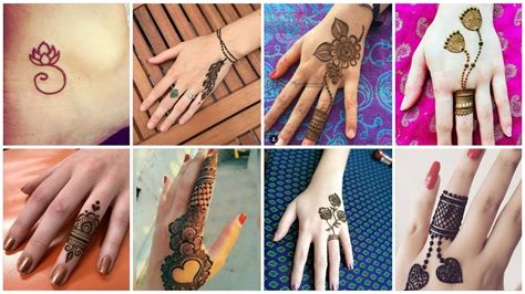 Cute Simple Fingers Mehndi Designtattoo Style Mehndi Design Ideas For