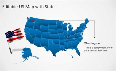 Editable Us Map Template For Powerpoint With States Slidemodel Otosection