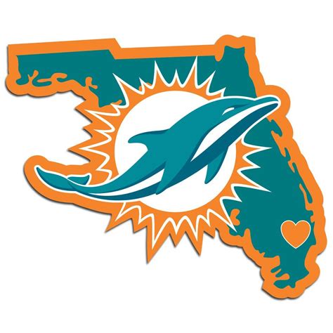 Claim 1 FREE Miami Dolphins State Pride Vinyl Decal | Miami dolphins logo, Nfl miami dolphins 