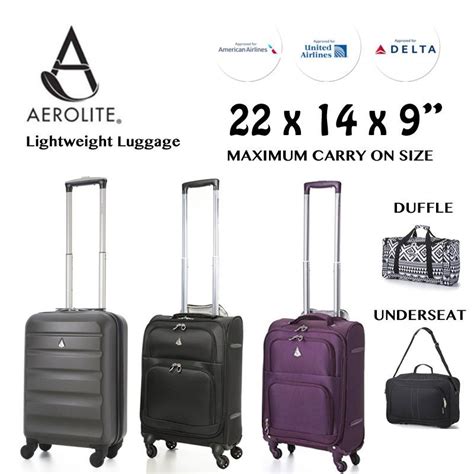22x14x9 American United Delta Airline Maximum Carry On Luggage Travel