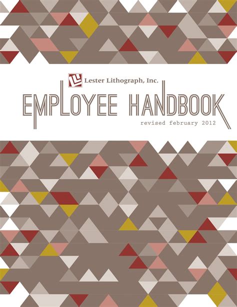 Heather L Myers Graphic Design Employee Handbook Cover