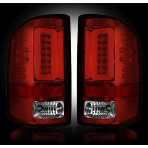 Recon 264298rd Chevy Silverado 16 17 1500 2500 3500 Red Tail Lights Led