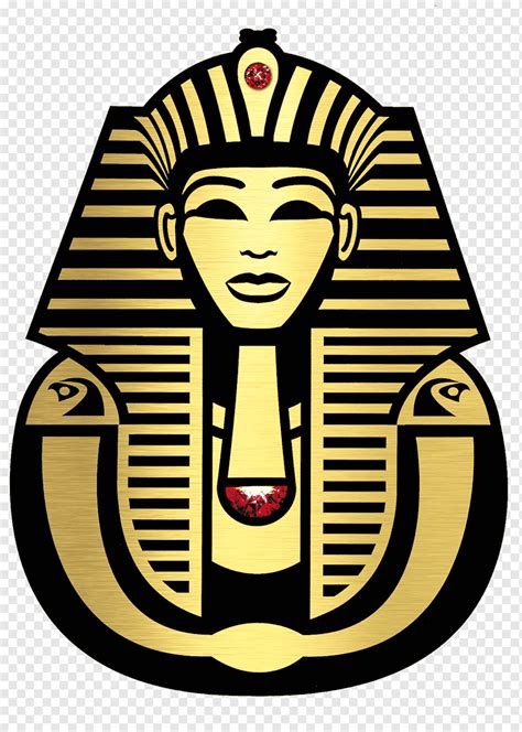 Acuarela Faraón Dibujo Logotipo Tutankamón Símbolo Pintura De