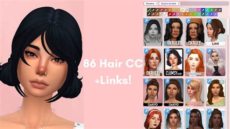Sims 4 Maxis Match Hair Cc Links Youtube
