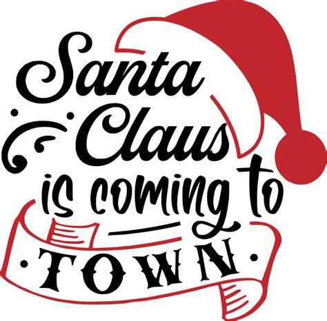 Santa Claus Is Coming To Town Openclipart