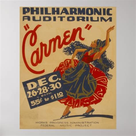 Create Your Own Poster For The Opera Carmen Retro Vintage Kunst Carmen