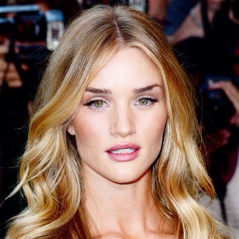 Rosie Huntington Whiteley With Gorgeous Buttery Golden Blonde Balayage