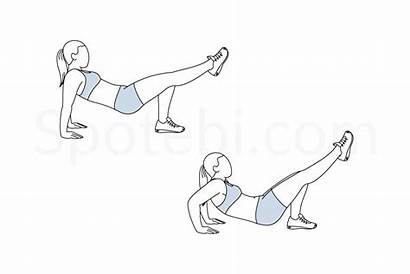 Dips Tricep Exercise Leg Single Illustration Spotebi