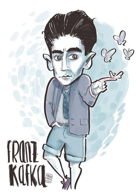 Caricatura De Franz Kafka Illustration La Metamorfosis Kafka
