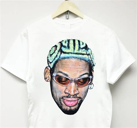 Dennis Rodman T Shirt Vintage Rap Tee Off Rodzilla White Etsy