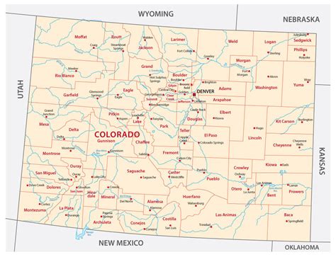 Printable Colorado Map With Cities