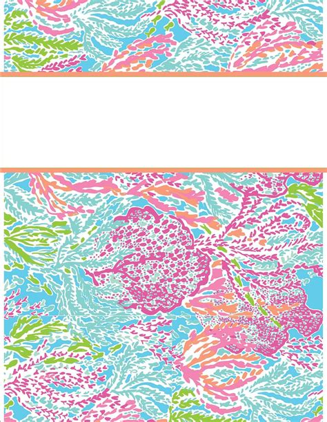 Preppy Binder Cover Printables