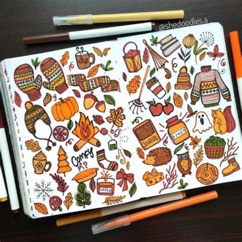 19 Fall Bullet Journal Doodles To Try This Autumn 2020 Artofit