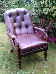 A magnificent antique regency open armchair or desk chair in mahogany dating from circa 1810. Regency Leather Armchair - Antiques Atlas