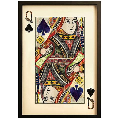 Try dragging an image to the search box. Queen of Spades Playing Card Picture Wall Art | Playing ...
