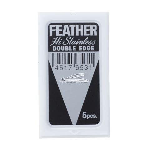 Feather 71s Extra Sharp Double Edge Razor Blades 5 Pcs Feather Razor Blades For Shaving