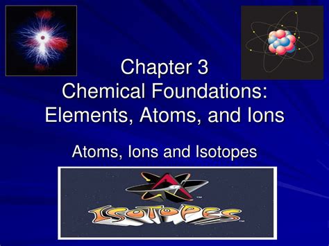 Ppt Chapter 3 Chemical Foundations Elements Atoms And Ions