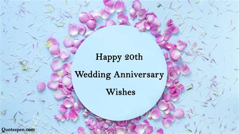 20th Wedding Anniversary Wishes Quotes With Images