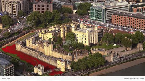 The Tower Of London Aerial View Stock Video Footage 9118209