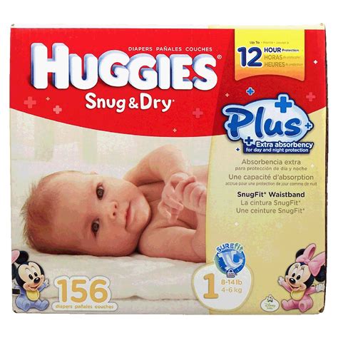 Huggies Snug And Dry Baby Diapers Size 1 8 To 14 Lb 156ct Size 1
